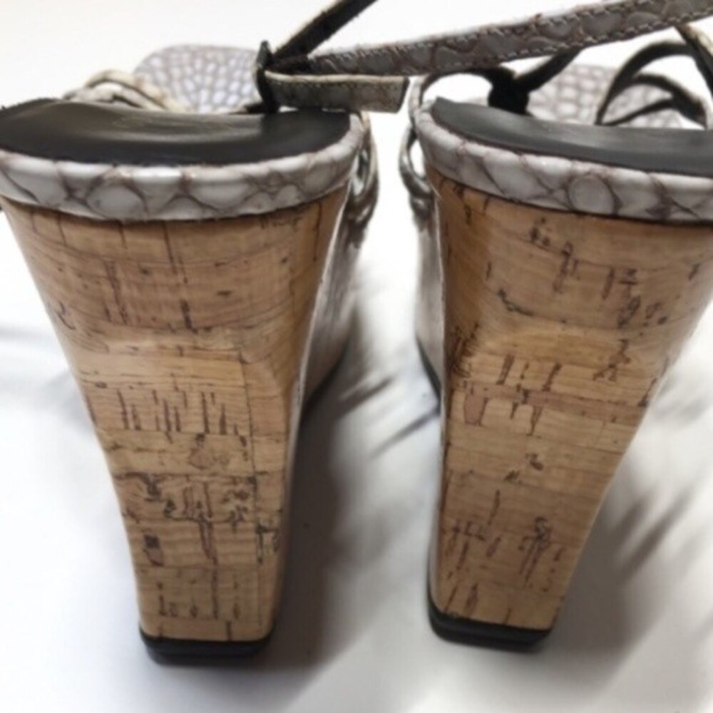 Donald J. Pliner Shaba Ankle Strap Cork Wedge 8 - Picture 5 of 8